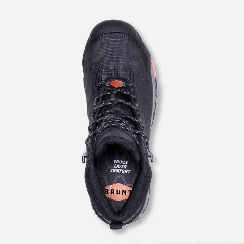 BRUNT | THE RYNG (COMP TOE)-BLACK WORK BOOTS