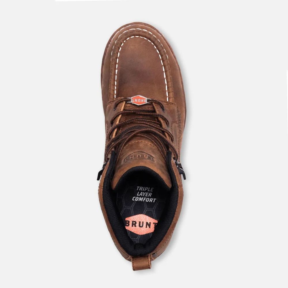 BRUNT | THE MARIN (COMP TOE)-BROWN WORK BOOTS