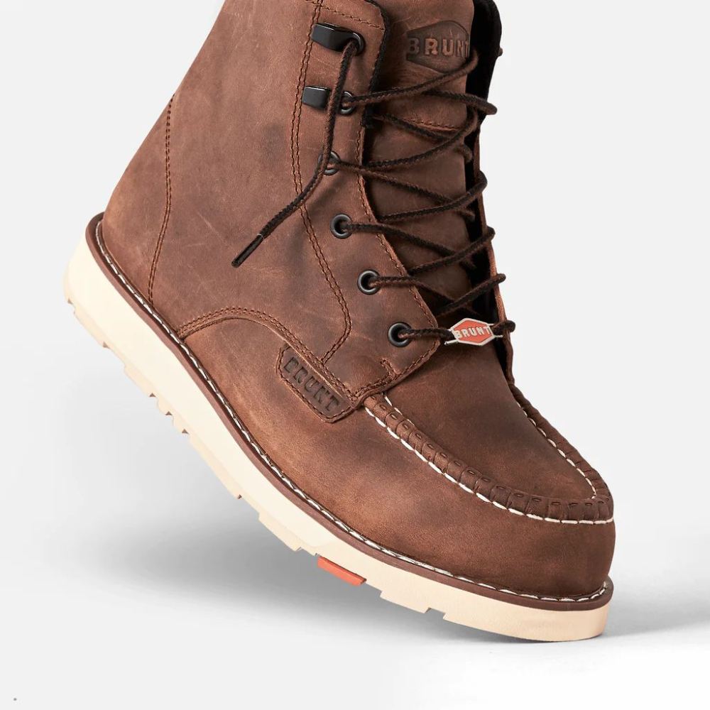 BRUNT | THE MARIN (COMP TOE)-BROWN WORK BOOTS - Click Image to Close