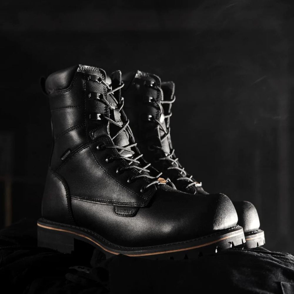 BRUNT | THE ALL-BLACK DISTASIO (COMP TOE) WORK BOOTS - Click Image to Close